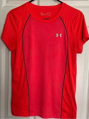 Under Armour HeatGear Athletic Short Sleeve Top Pink Coral Women’s M